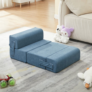 Schody dla zwierząt Joelerhatra 4-częściowe 45x50x45 cm Cord Blue [en.casa]