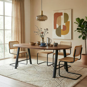 Stelaż stołu zestaw 2 szt. Hullem stal 72x70x10 cm czarny [en.casa]