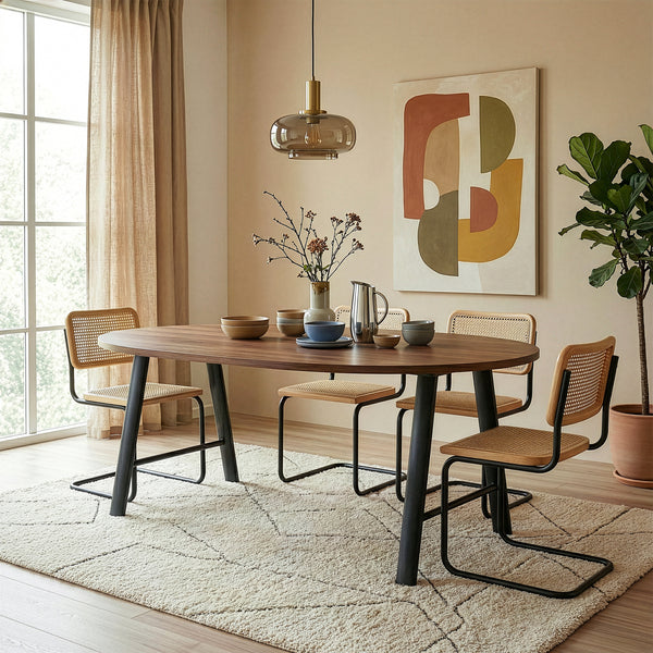 Stelaż stołu zestaw 2 szt. Hullem stal 72x70x10 cm czarny [en.casa]