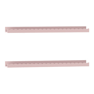 Półka ścienna dla dzieci zestaw 2 Vestnes 60x10x5 cm Cotton Candy [en.casa]