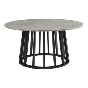 Stolik kawowy Buzzard Ø90x45 cm czarny/betonowy [en.casa]