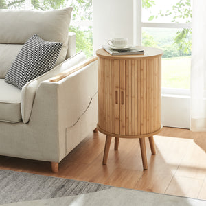 Stolik nocny Nordkapp 65x40 cm bambus [en.casa]