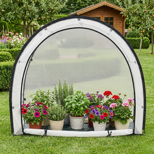 Szklarnia foliowa na pomidory Larshasas 180x80x170 cm Przezroczysta [en.casa]