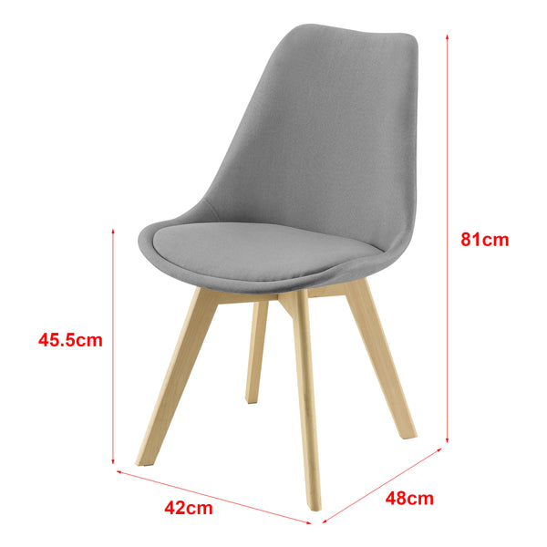 Zestaw 2 krzeseł Fredrikstad 97x42 cm w różnych kolorach. kolory en.casa