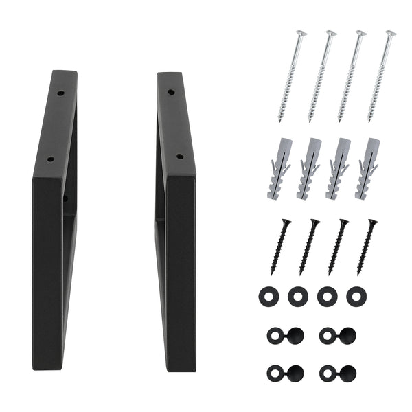 Zestaw 2 ramek w kolorze czarnym, różne rozmiary rozmiary en.casa