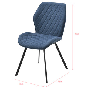 Zestaw 2 krzeseł Sarpsborg w różnych kolorach kolory en.casa