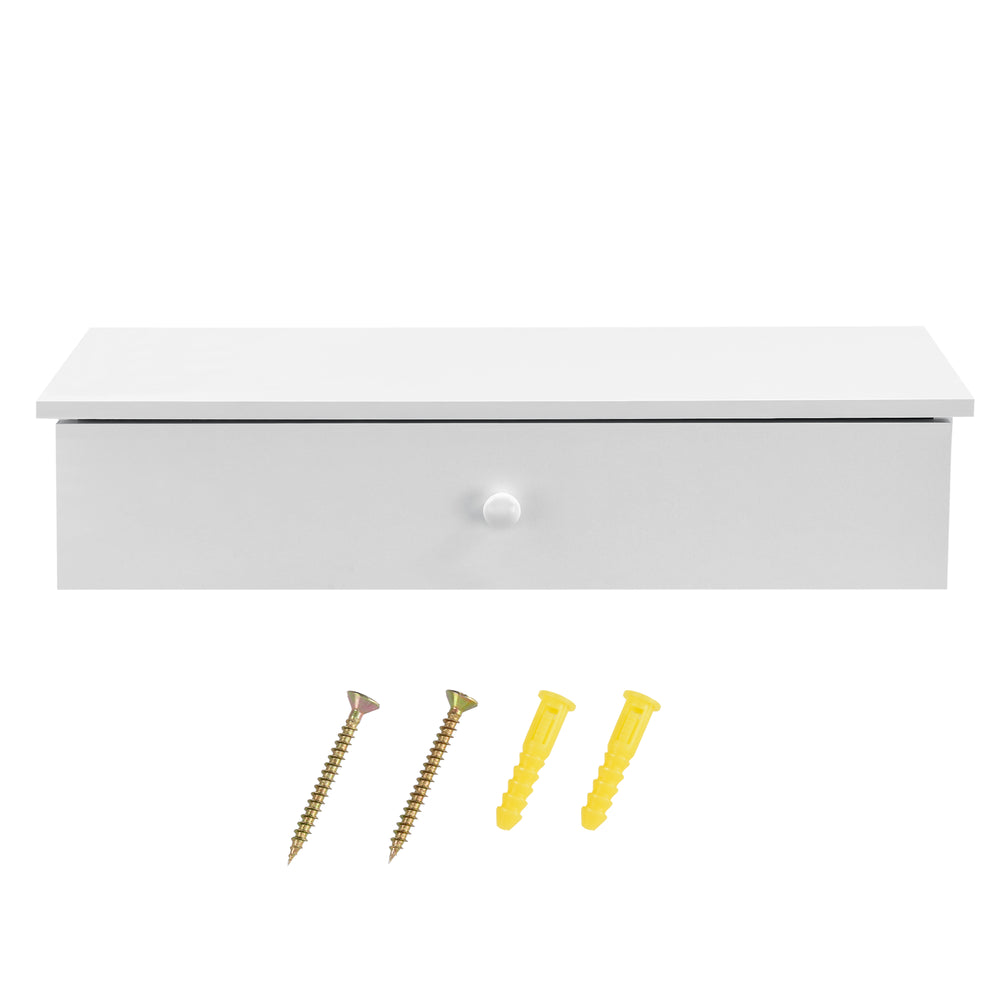 Wandregal Larvik mit Staufach Dunkelgrau en.casa - premiumXL