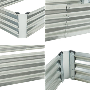 Podniesione łóżko ze szklarnią Balsorano 186x96x98 cm [en.casa]