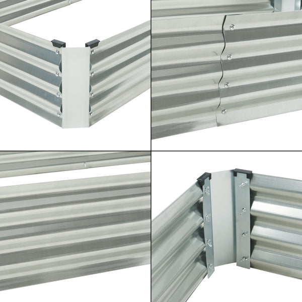 Podniesione łóżko ze szklarnią Balsorano 186x96x98 cm [en.casa]