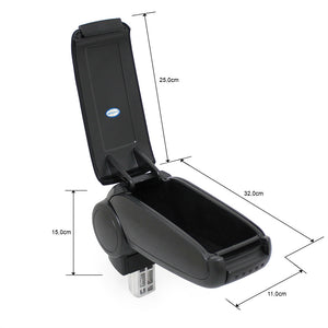 Podłokietnik środkowy Peugeot 206 CC ze schowkiem tekstylny czarny pro.tec