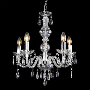 Żyrandol Elegance 56 x Ø 52 cm kryształ/chrom lux.pro