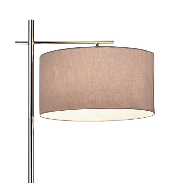[lux.pro]® Lampa stojąca - London 1 x E 27 - 60W - szara/chrom