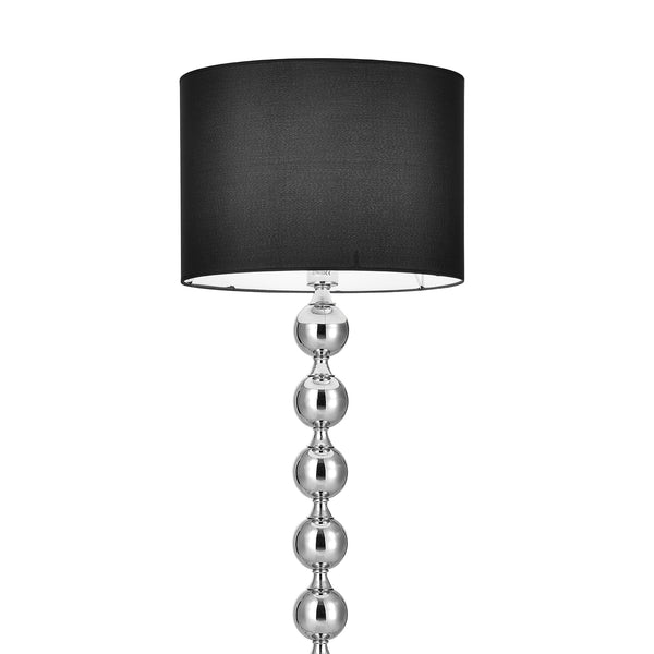 Lampa podłogowa Spheric Black Ø48x155 cm czarny/chrom lux.pro