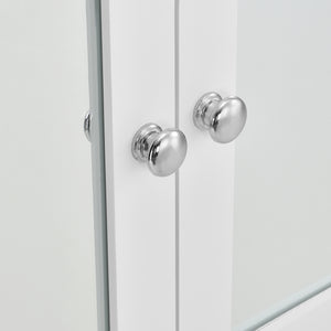 Szafka łazienkowa Locust 58x56x13 cm Biały [en.casa]