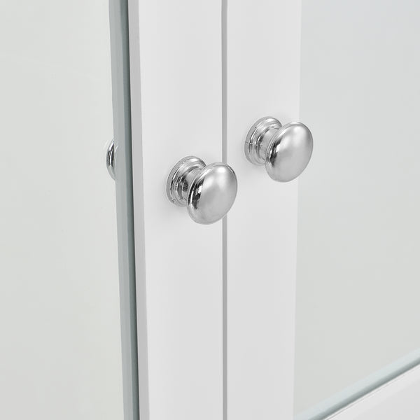 Szafka łazienkowa Locust 58x56x13 cm Biały [en.casa]