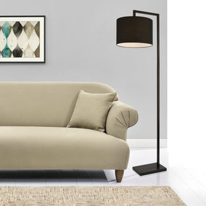 Lampa podłogowa Düsseldorf 161 cm E27 Max. 60W Czarny lux.pro