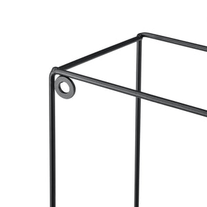 Półka ścienna Eden 30x12x30 cm / 24x12x24 cm 2-częściowa Półki Czarna en.casa