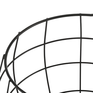 Stolik kawowy Neman zestaw 3 metalowych koszy czarny en.casa