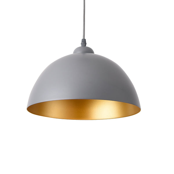 Zestaw 2 lamp wiszących Toulon metal szaro-złoty lux.pro