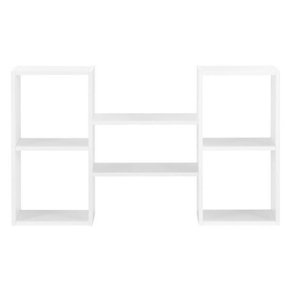 Półka ścienna Lillesand z 5 półkami 101x18x60 cm biała [en.casa]