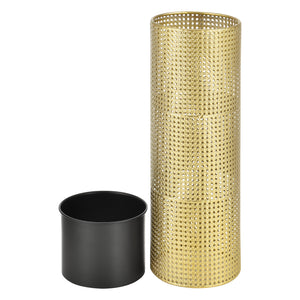 Stojak na kwiaty Lüttich zestaw 2 szt. czarno-złoty en.casa