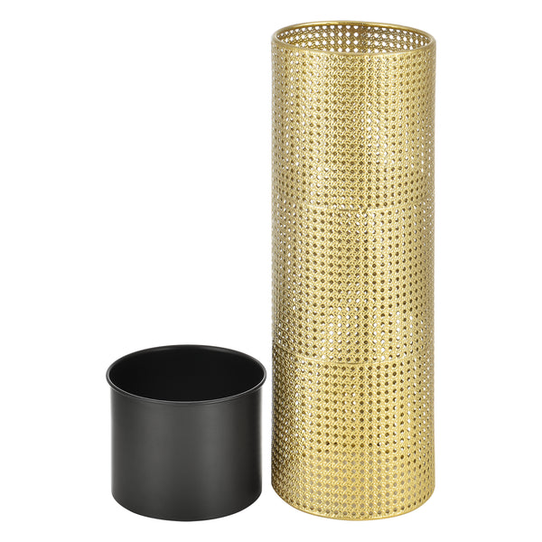 Stojak na kwiaty Lüttich zestaw 2 szt. czarno-złoty en.casa