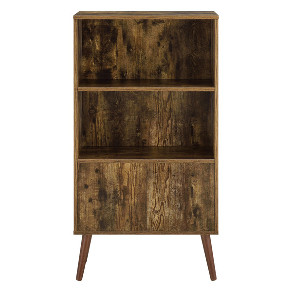 Regał na książki Ängelholm 113x60x30 cm z 2 drzwiami szafki i 2 dużymi półkami en.casa