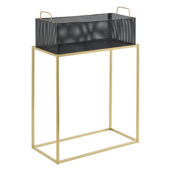 Stojak na rośliny Jurbise zestaw 2 szt. w kolorze mosiądzu/czarnym en.casa