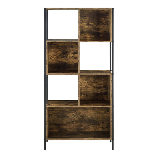 Regał na książki Flakstad 153x73x30cm Ciemny odcień drewna [en.casa]