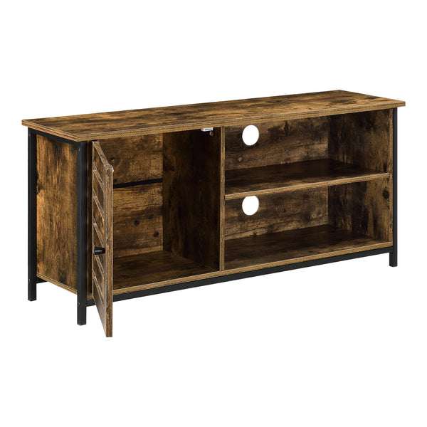 Stolik RTV Engerdal 49x110x30cm z szafką i 2 półkami [en.casa]