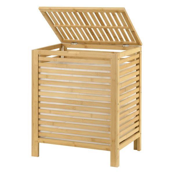 Bambusowy kosz na pranie Skövde [en.casa]