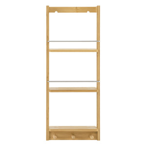 Bambusowa półka ścienna Lidingö 29x10x70cm [en.casa]