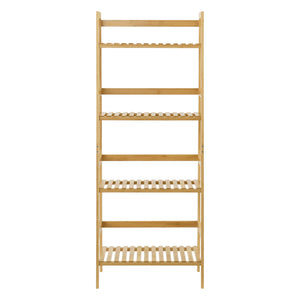 Bambusowa półka drabinkowa Vinje 48x32x123cm [en.casa]
