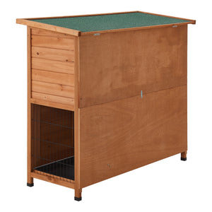 Klatka dla królików Falkenau wybieg dla małych zwierząt 104x122x50cm drewno jodłowe [en.casa]