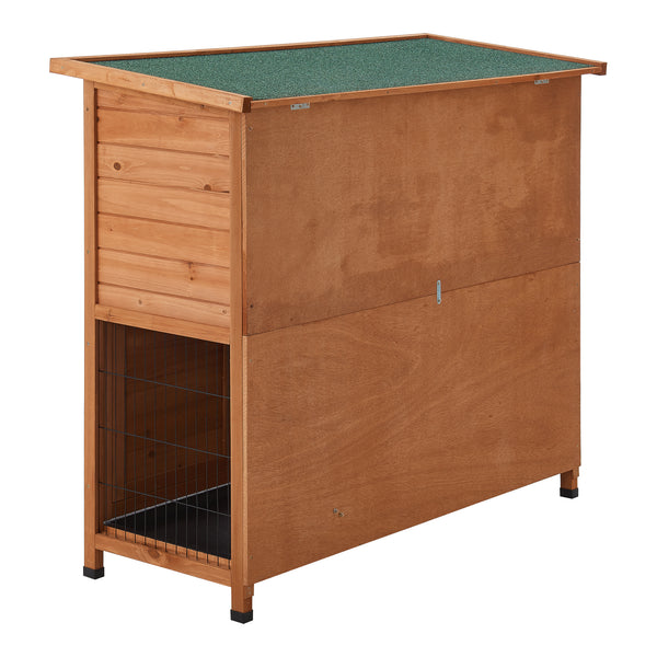 Klatka dla królików Falkenau wybieg dla małych zwierząt 104x122x50cm drewno jodłowe [en.casa]