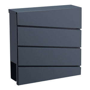 Skrzynka na listy Achtrup 37x37x11cm stal antracyt [en.casa]