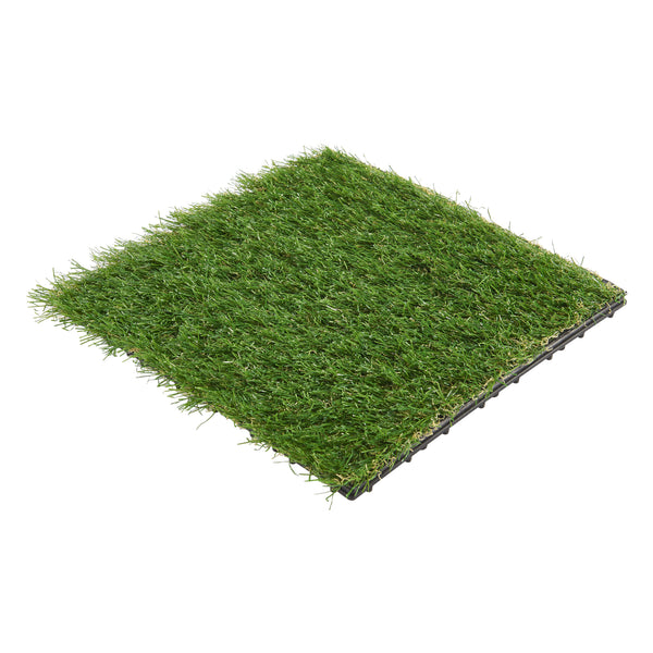 Płytki ze sztucznej trawy Wiesloch zestaw 11 1m² [en.casa]