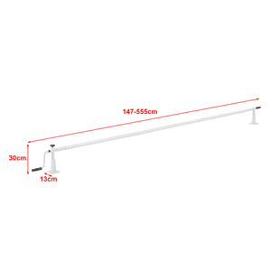 Urządzenie do zwijania basenu Oliveti z suwakami aluminium [en.casa]