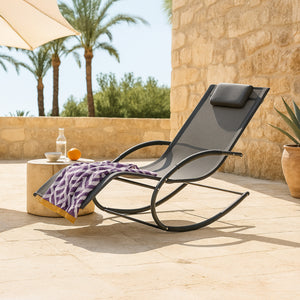 Leżak bujany Tarent 150 kg ciemnoszary [en.casa]