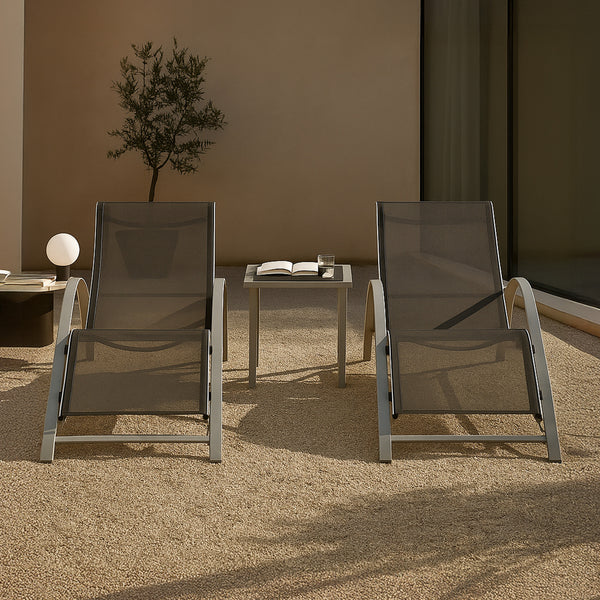 Zestaw mebli ogrodowych Binetto 3 szt [en.casa]