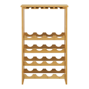 Bambusowy stojak na wino Fetlar 848 x 50 x 24 cm [en.casa]