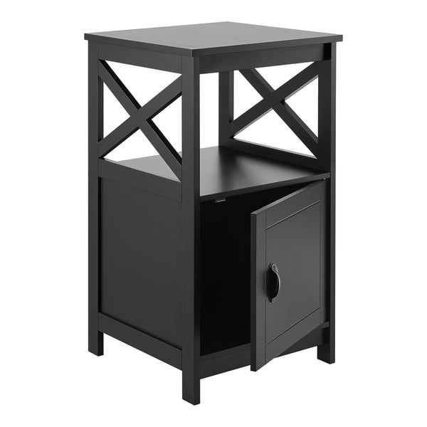 Stolik pomocniczy Utajärvi Stolik kawowy 74x40x40cm Stolik do kawy Czarny [en.casa]