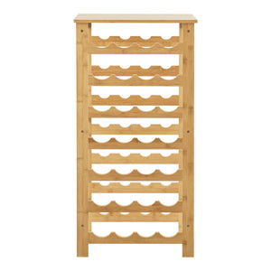 Stojak na wino Äänekoski 94x47x29 cm bambus natura [en.casa]