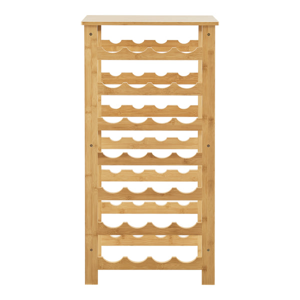 Stojak na wino Äänekoski 94x47x29 cm bambus natura [en.casa]