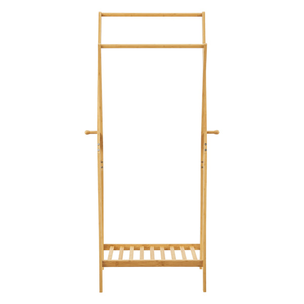 Wieszak na płaszcze Keitele 150 x 60 x 42 cm naturalny bambus [en.casa]