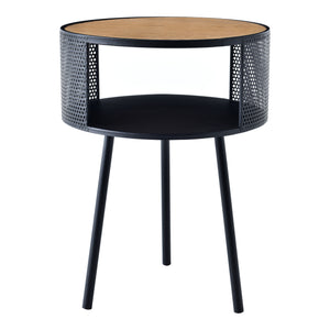 Stolik boczny Bjørnsund okrągły 34 cm szerokości [en.casa]