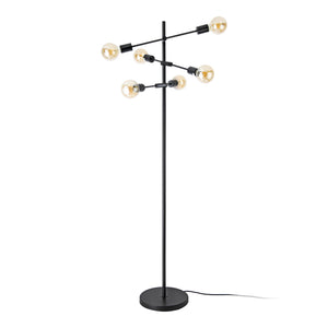 Lampa podłogowa Craigavon 154cm x 28cm czarna [lux.pro]
