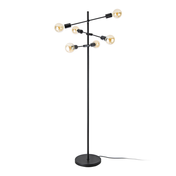 Lampa podłogowa Craigavon 154cm x 28cm czarna [lux.pro]