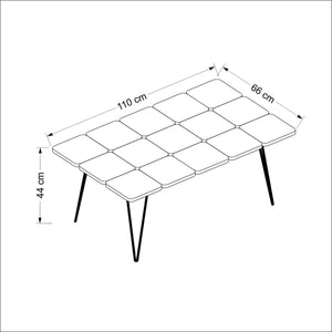 Stolik kawowy Give 44x110x66 cm Wielokolorowy [en.casa]
