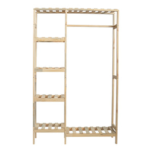 Wieszak na płaszcze Smørum 160x100x30 cm drewno sosnowe [en.casa]